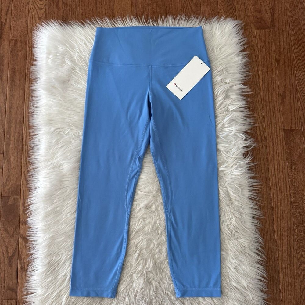 Lululemon Align High Rise Leggings Women’s Size 10 Pool Party Blue Capri 23” NWT